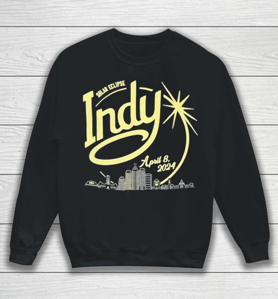 Indy Visit Indy Eclipse Commemorative April 8 2024 Sweatshirt