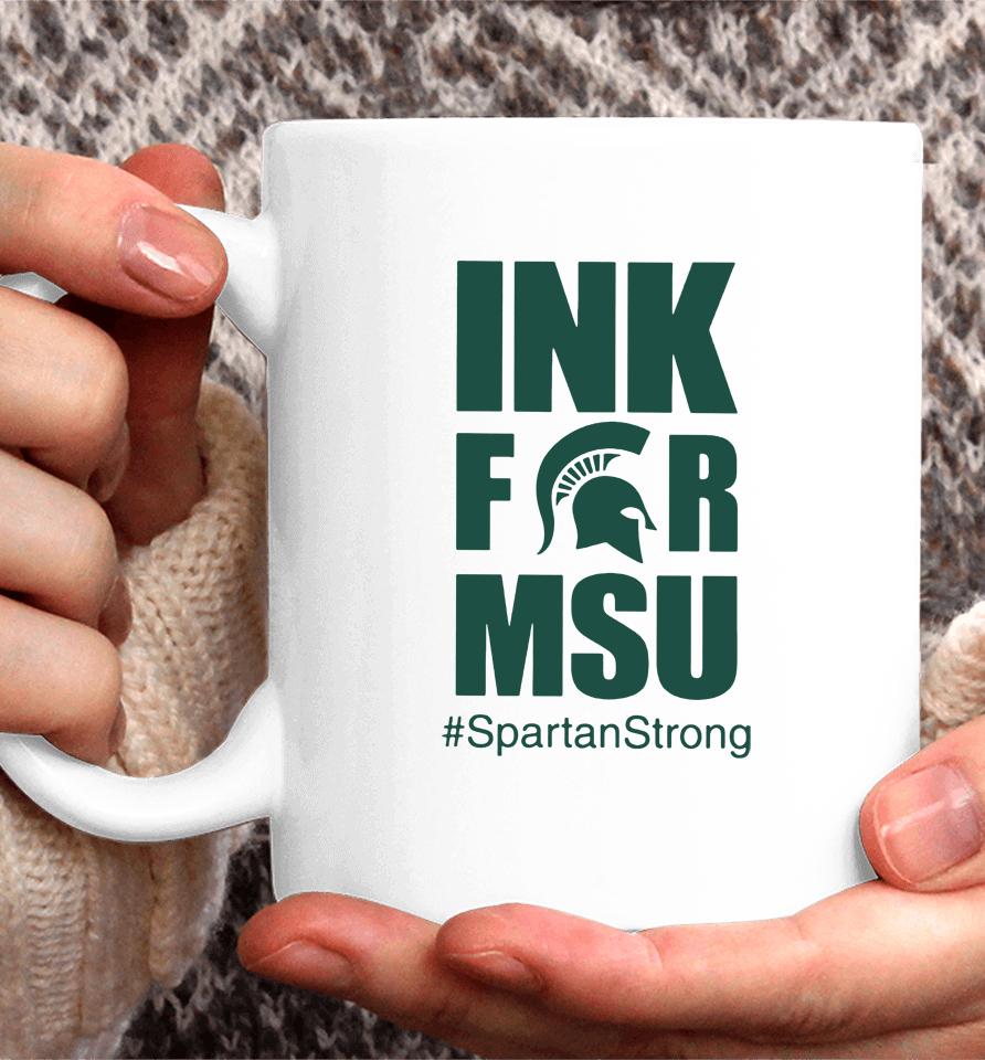 Ink Therapy Lansing Ink For Msu Spartanstrong Spartan Strong Coffee Mug
