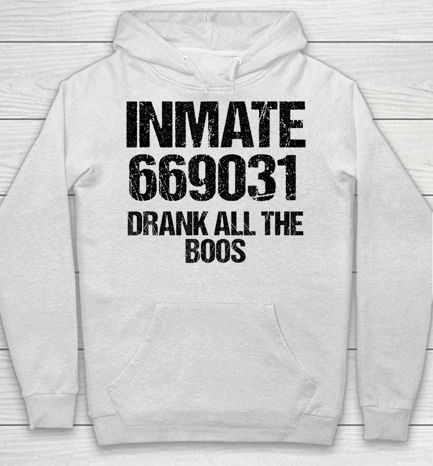 Inmate Halloween Costume Matching Drank All The Boos Hoodie
