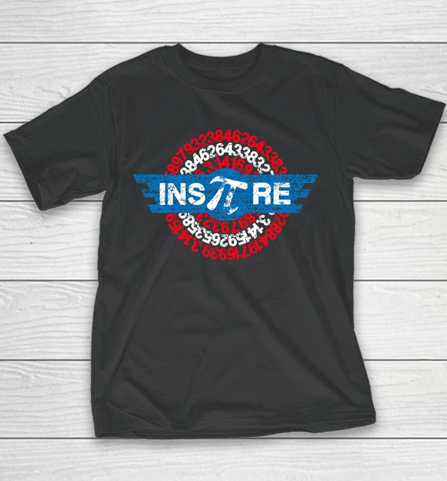 Inspire Math Superhero Pi Day Mathematics Teacher Youth T-Shirt
