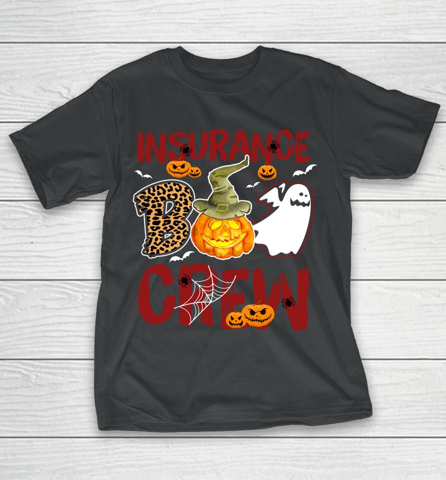 Insurance Boo Crew Halloween Insurance Agent Costume T-Shirt
