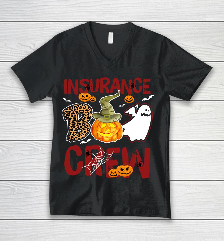 Insurance Boo Crew Halloween Insurance Agent Costume Unisex V-Neck T-Shirt