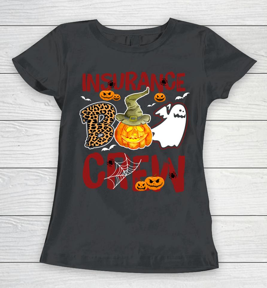 Insurance Boo Crew Halloween Insurance Agent Costume Women T-Shirt