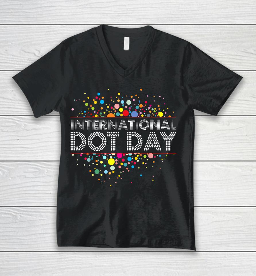 International Dot Day Colorful Unisex V-Neck T-Shirt