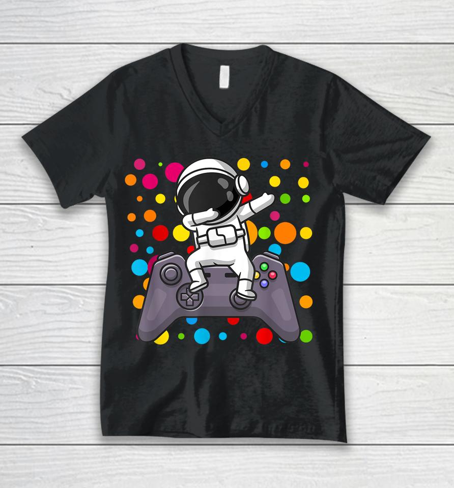 International Dot Day Gaming Dots Unisex V-Neck T-Shirt