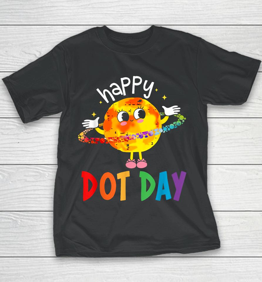 International Dot Day Kids Colorful Polka Dot Happy Dot Day Youth T-Shirt