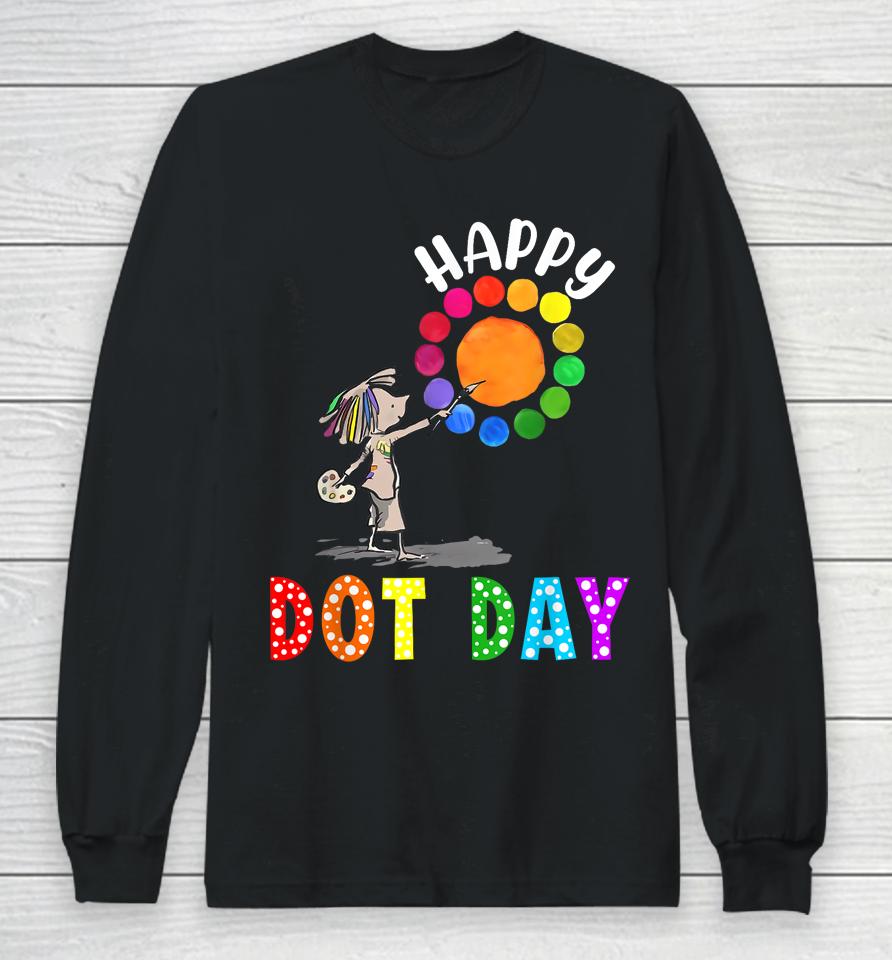 International Dot Day Kids Colorful Polka Dot Happy Dot Day Long Sleeve T-Shirt