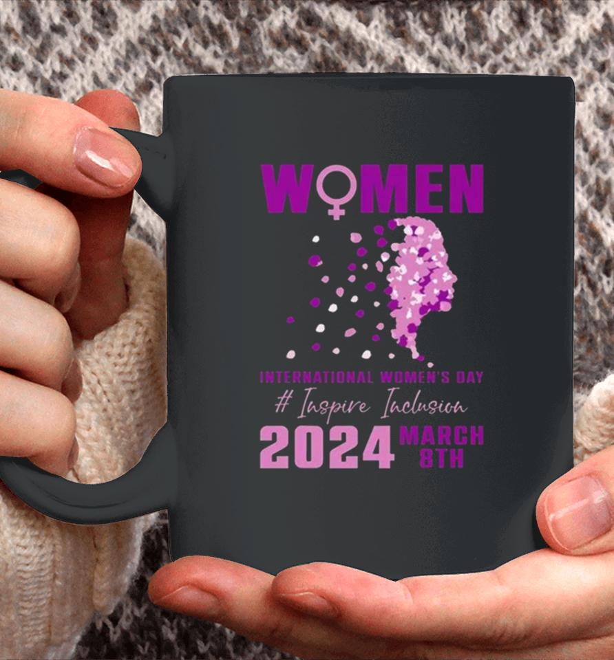 International Women Day 2024 Floral Woman Girl Silhouette Coffee Mug