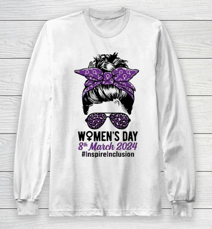 International Women Day 2024 Inspire Inclusion 8 March 24 Long Sleeve T-Shirt