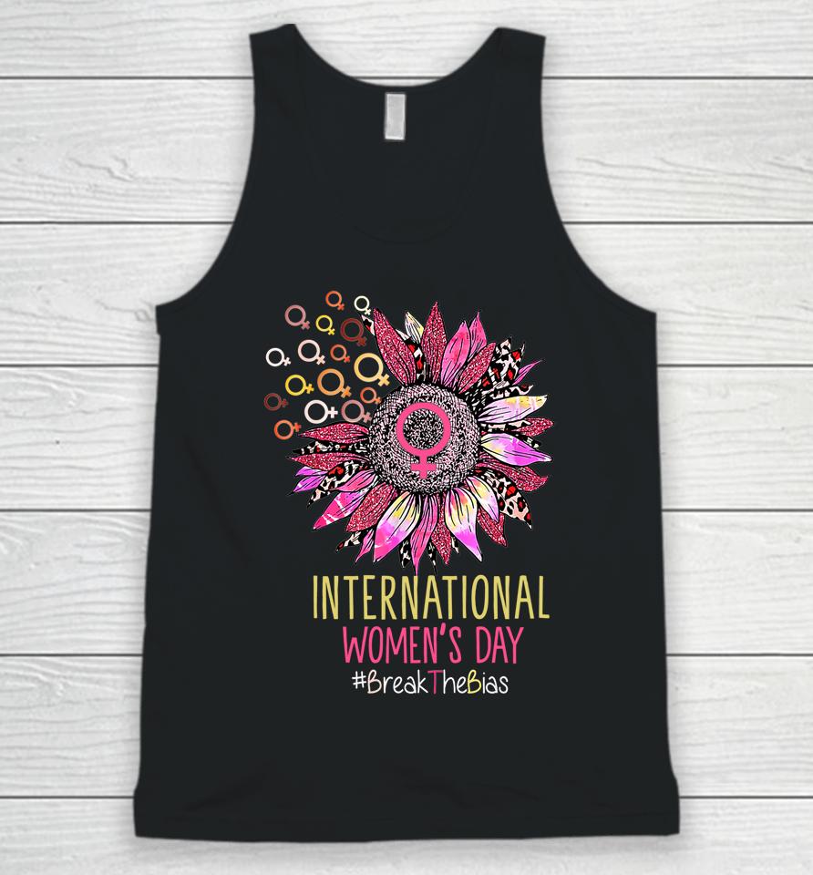 International Womens Day Sun Flower Equality Break The Bias Unisex Tank Top