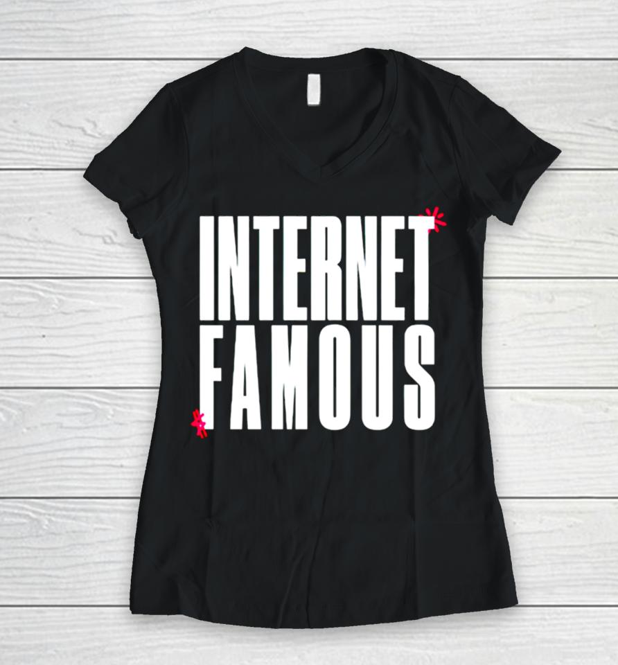 Internet Famous Women V-Neck T-Shirt