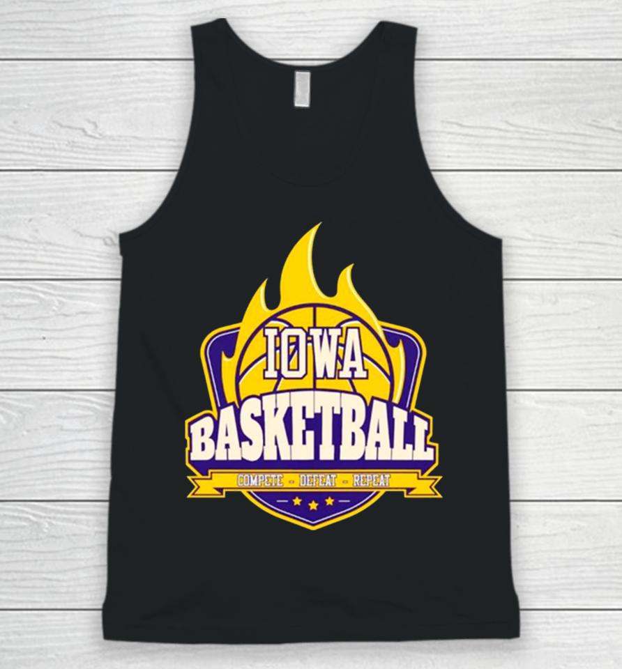 Iowa Basketball Fire Complete Defeat Repeat Unisex Tank Top