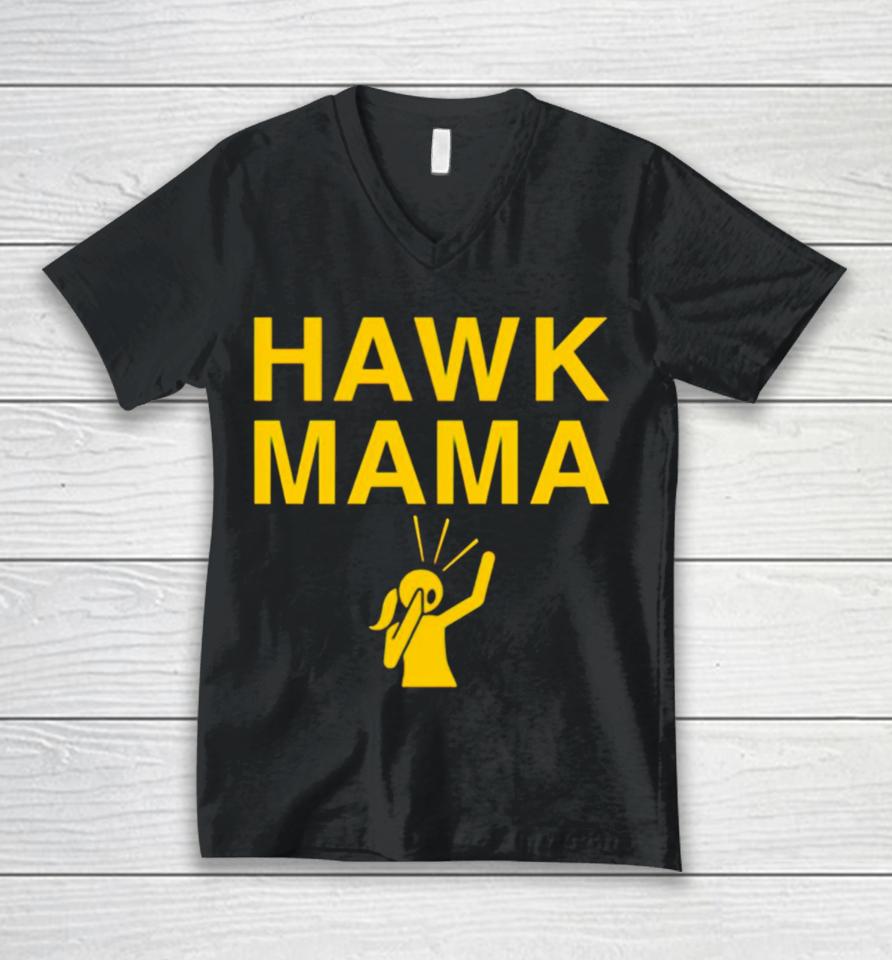 Iowa Hawk Mama Unisex V-Neck T-Shirt