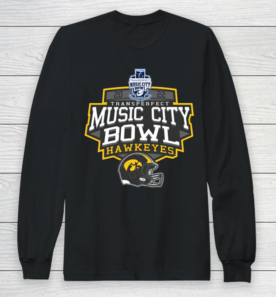 Iowa Hawkeyes 2022 Music City Bowl Long Sleeve T-Shirt