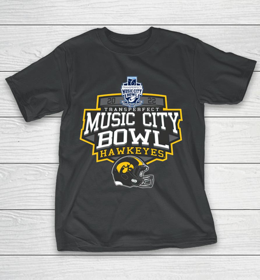 Iowa Hawkeyes 2022 Music City Bowl T-Shirt