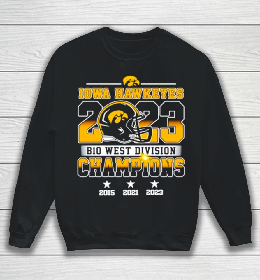 Iowa Hawkeyes 2023 B10 West Division Champions Sweatshirt