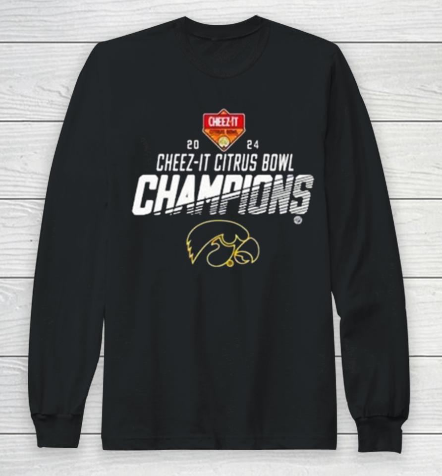 Iowa Hawkeyes 2024 Cheez It Citrus Bowl Champions Long Sleeve T-Shirt