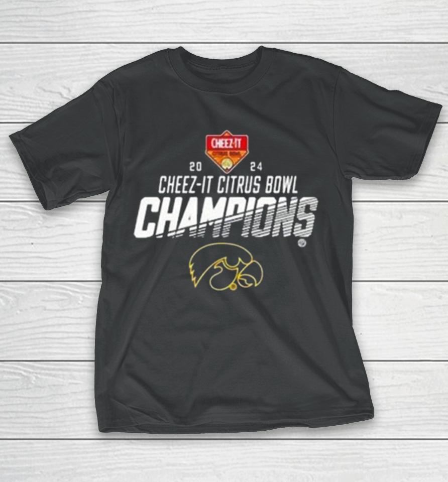 Iowa Hawkeyes 2024 Cheez It Citrus Bowl Champions T-Shirt