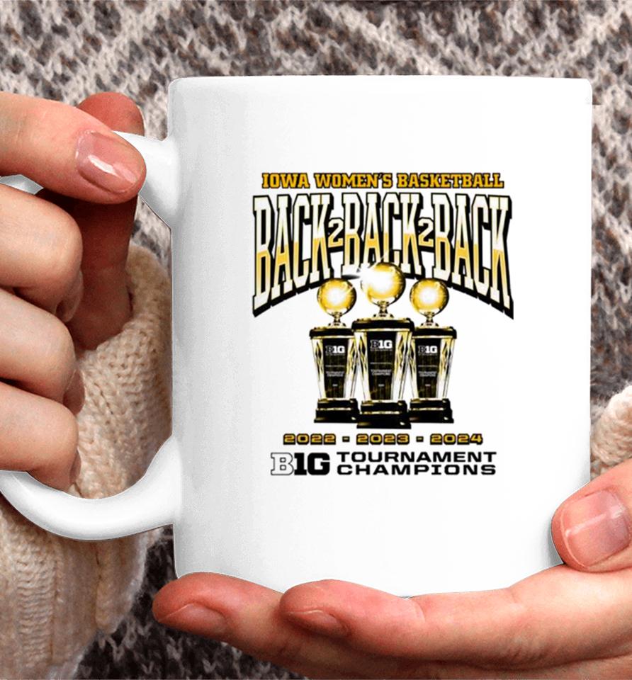 Iowa Hawkeyes 3 Peat Big 10 Tournament Champions Coffee Mug