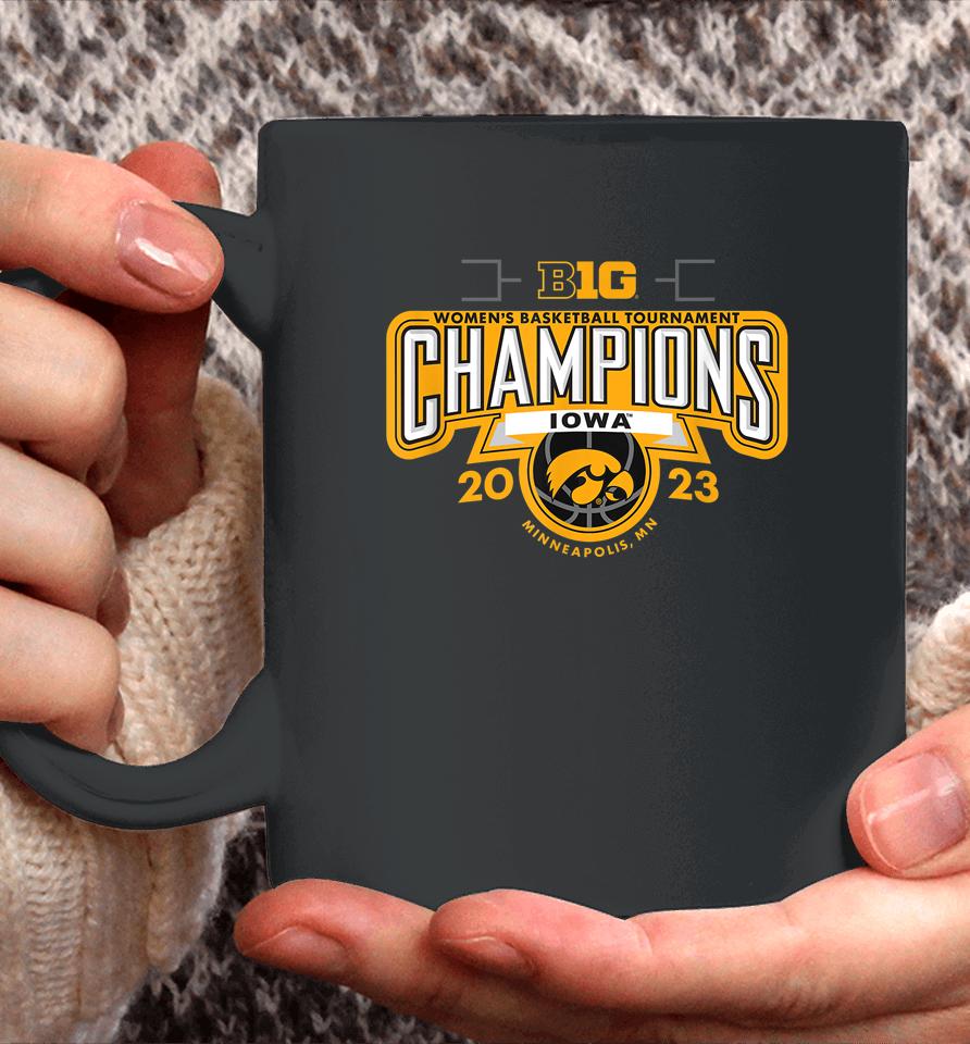 Iowa Hawkeyes Big Ten Champs Women's Basketball 2023 Coffee Mug