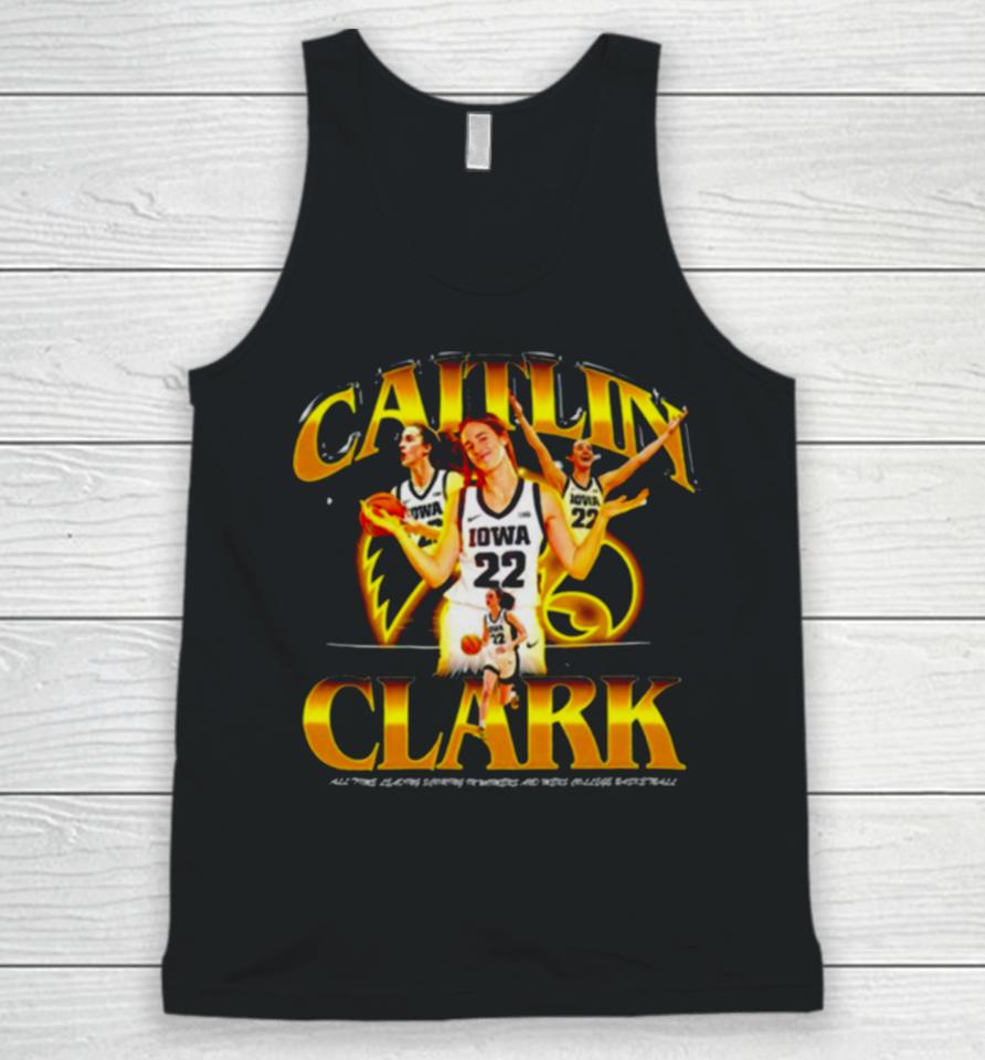 Iowa Hawkeyes Caitlin Clark All Time Leading Scoring In Womens And Mens College Basketball Unisex Tank Top