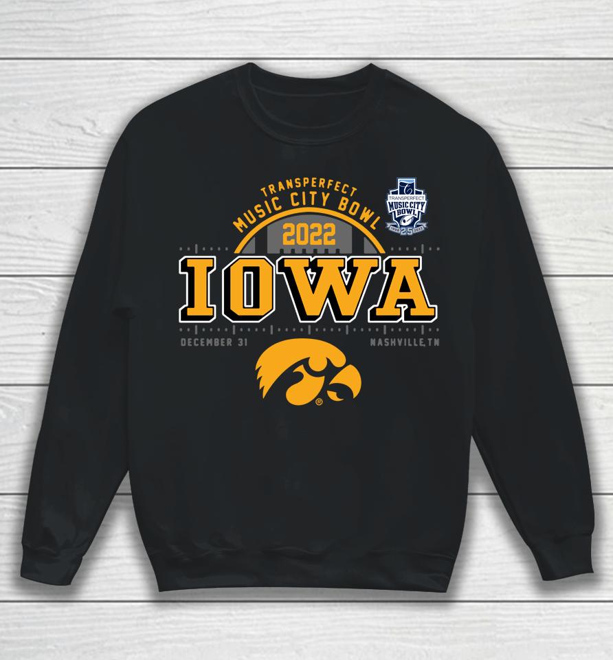 Iowa Hawkeyes College Football 2022 Music City Bowl Sweatshirt