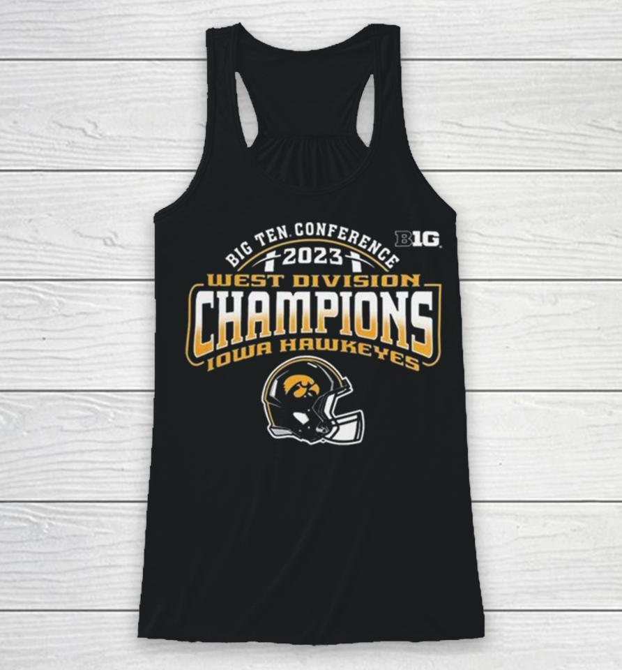 Iowa Hawkeyes Football B1G West Division Conference Champions 2023 Racerback Tank