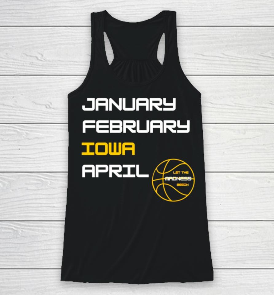 Iowa Hawkeyes Ncaa Basketball March Madnes Racerback Tank
