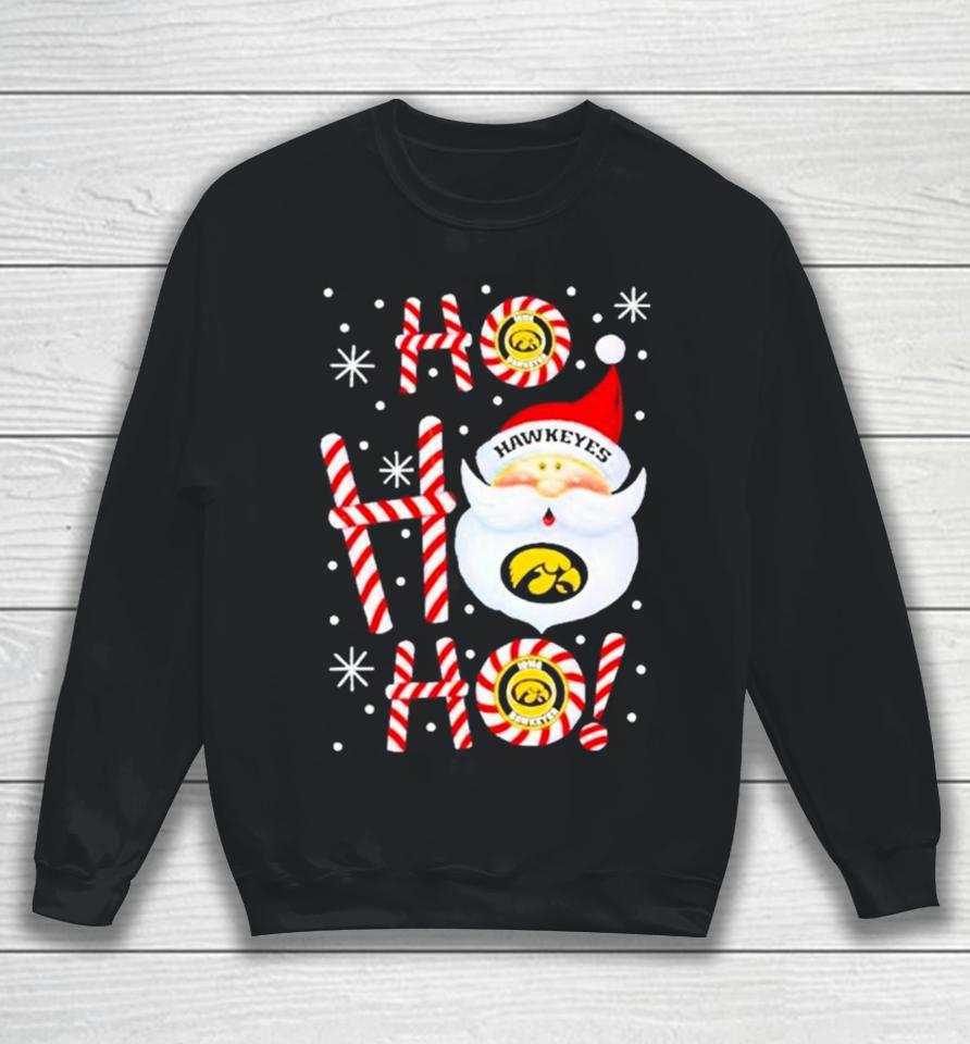 Iowa Hawkeyes Santa Claus Ho Ho Ho Christmas 2023 T Sweatshirt