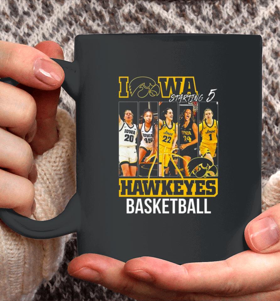 Iowa Hawkeyes Women’s Basketball Starting 5 Coffee Mug