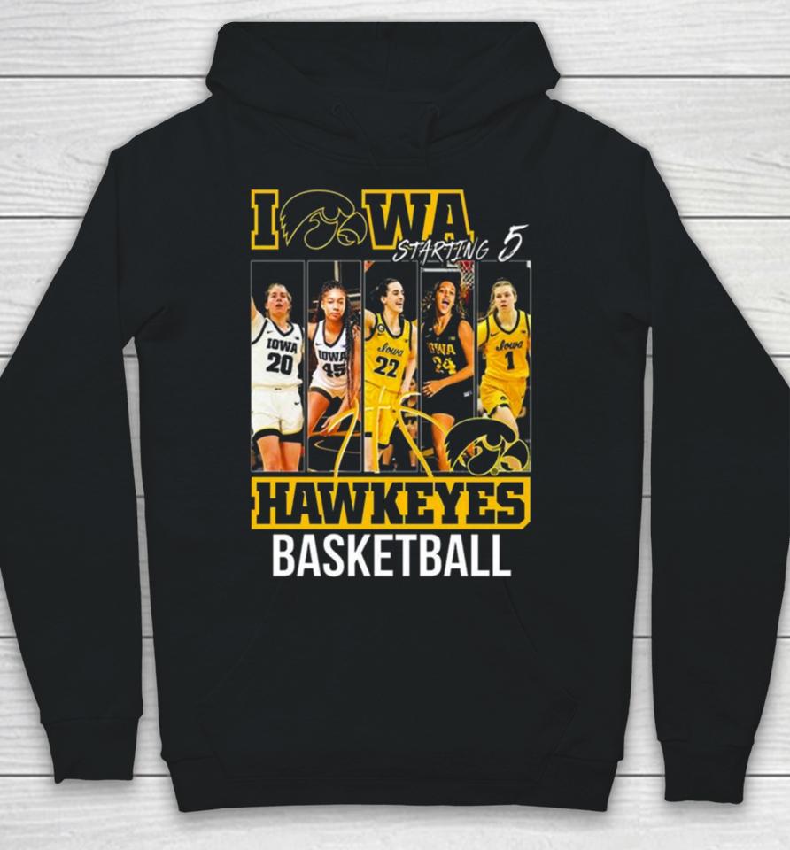 Iowa Hawkeyes Women’s Basketball Starting 5 Hoodie
