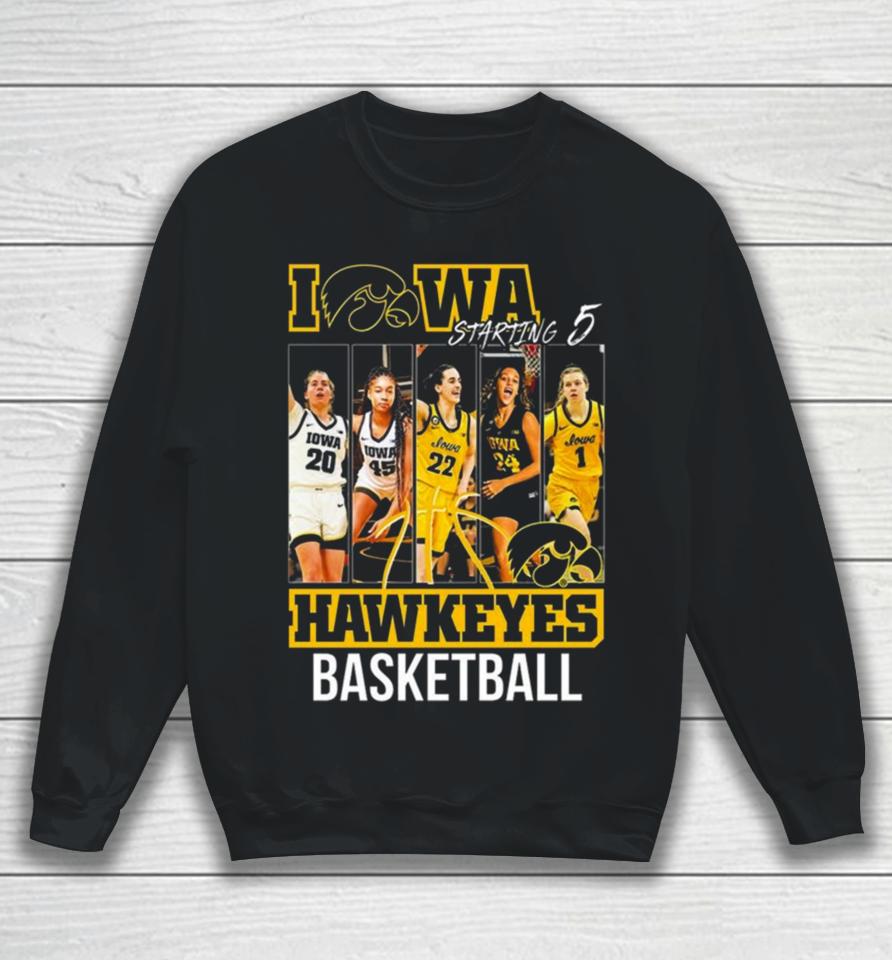 Iowa Hawkeyes Women’s Basketball Starting 5 Sweatshirt