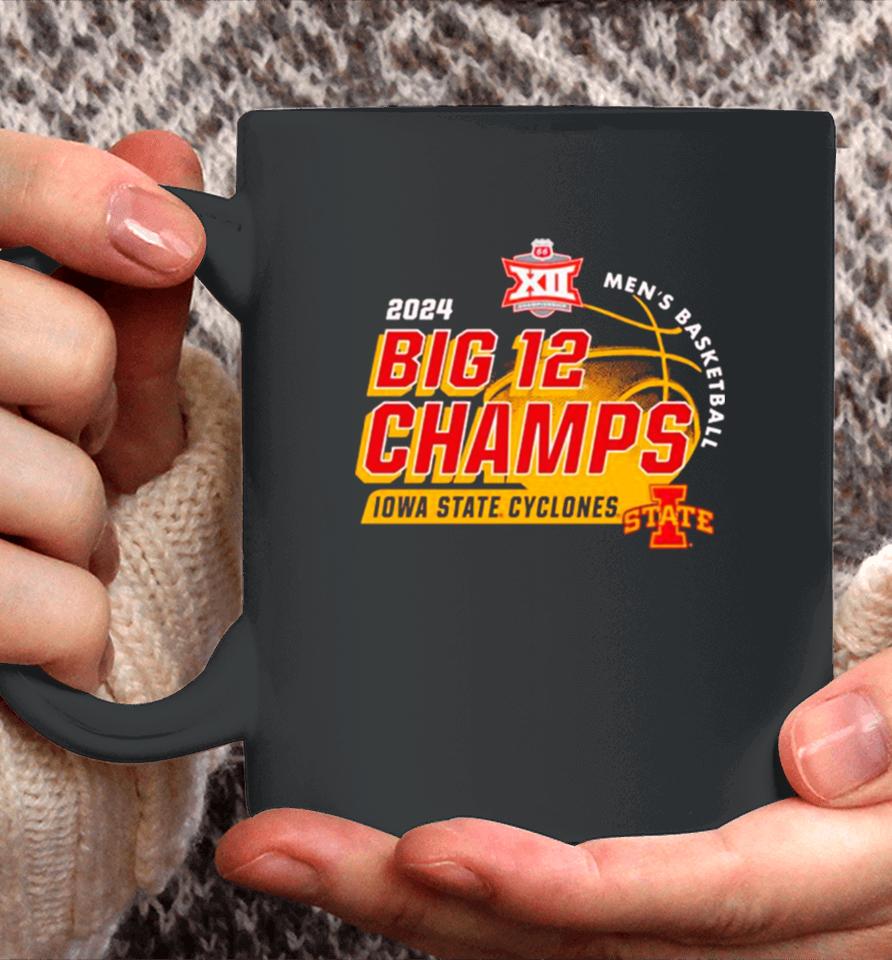 Iowa State Cyclones 2024 Big 12 Men’s Basketball Conference Tournament Champions Locker Room Coffee Mug