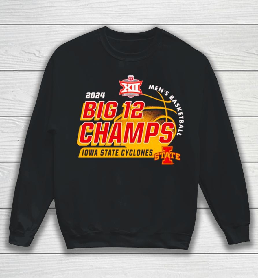 Iowa State Cyclones 2024 Big 12 Men’s Basketball Conference Tournament Champions Locker Room Sweatshirt