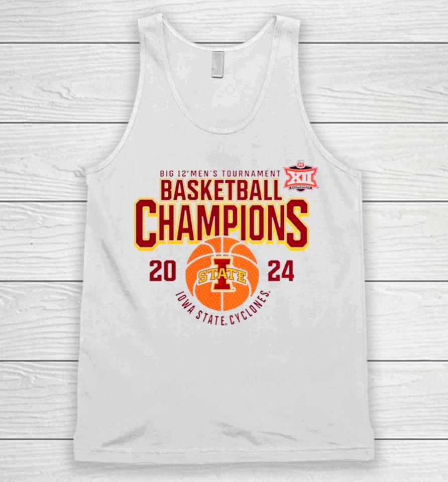 Iowa State Cyclones 2024 Big 12 Men’s Tournament Basketball Champions Unisex Tank Top