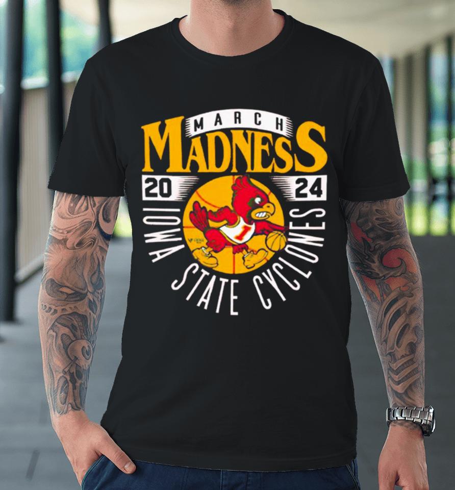 Iowa State Cyclones 2024 March Madness Mascot Premium T-Shirt