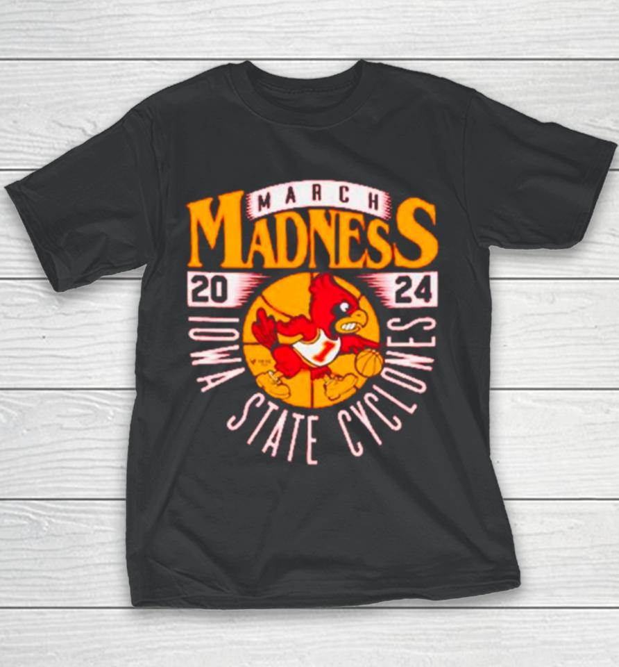 Iowa State Cyclones 2024 Ncaa March Madness Retro Youth T-Shirt