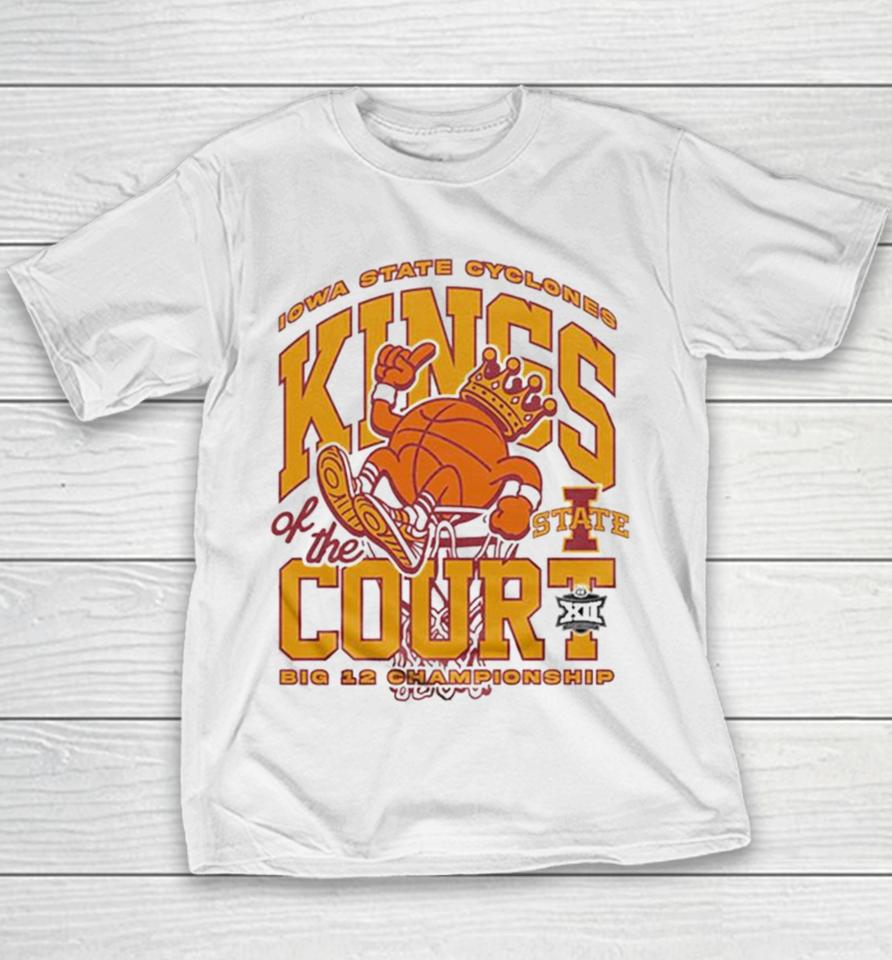 Iowa State Cyclones Kings Of The Court Big 12 Championship Youth T-Shirt