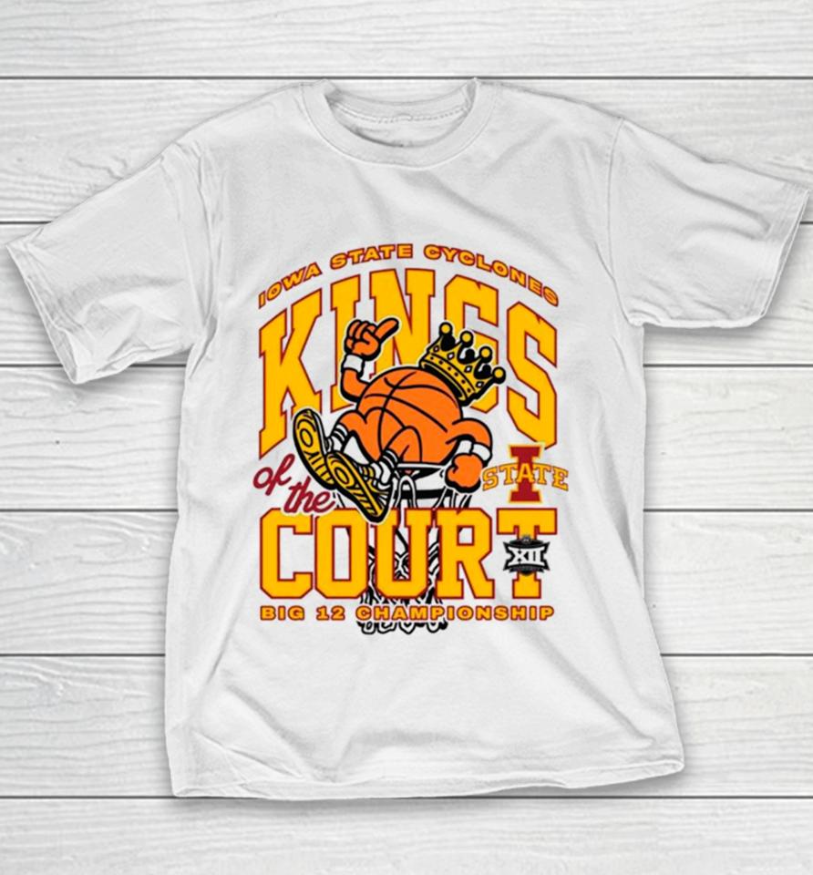 Iowa State Cyclones Kings Of The Court Big 12 Championship Youth T-Shirt
