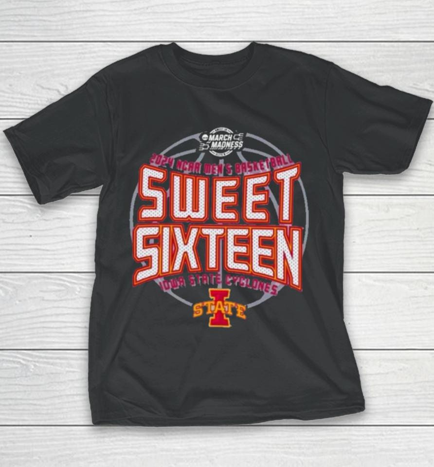 Iowa State Cyclones Men’s Basketball 2024 Sweet 16 Youth T-Shirt