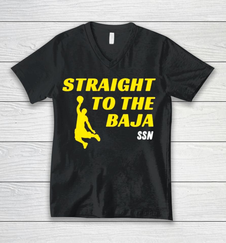 Iowaapparel Straight To The Baja Ssn Unisex V-Neck T-Shirt