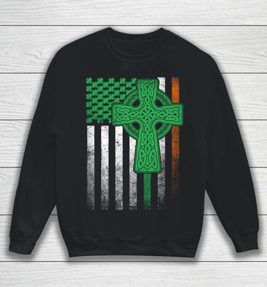 Irish American Flag Ireland Flag St Patrick’s Day Sweatshirt