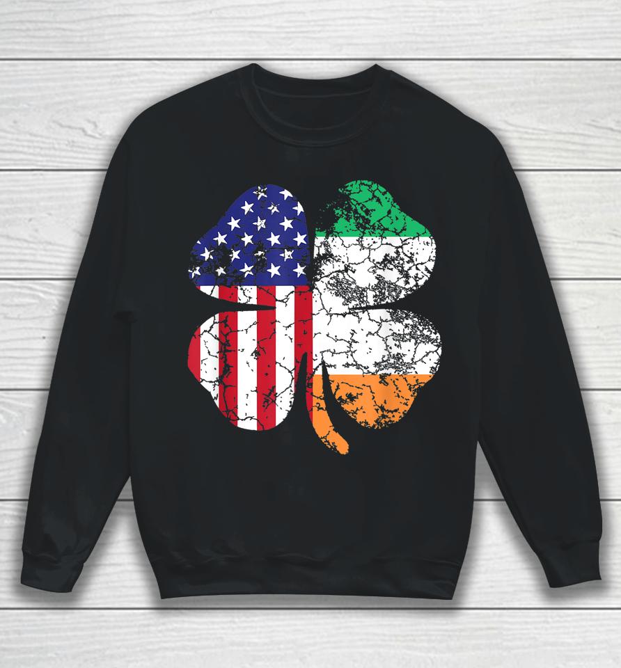 Irish American Shamrock Flag St Patrick's Paddy Patty Day Sweatshirt
