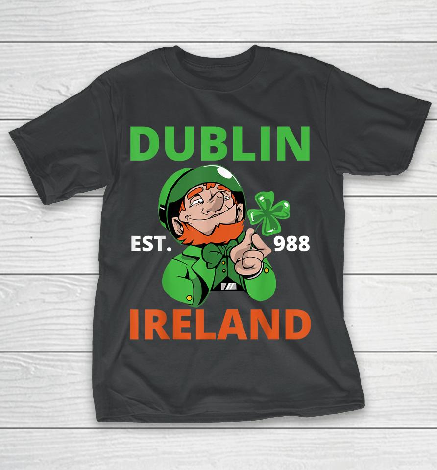 Irish Beer Ireland Flag St Patricks Day Leprechaun T-Shirt