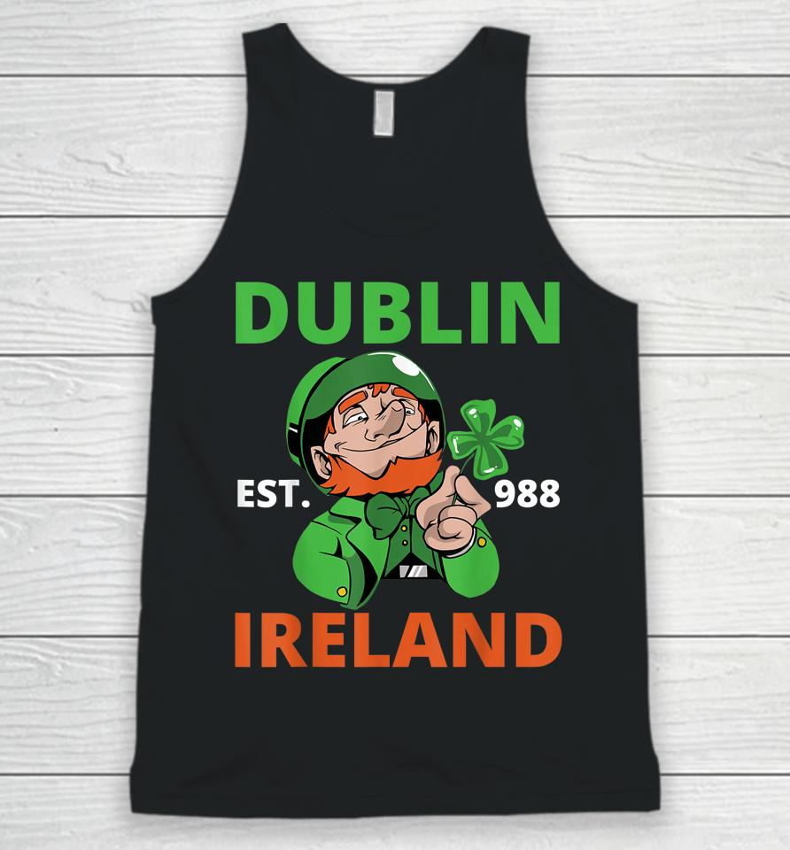 Irish Beer Ireland Flag St Patricks Day Leprechaun Unisex Tank Top