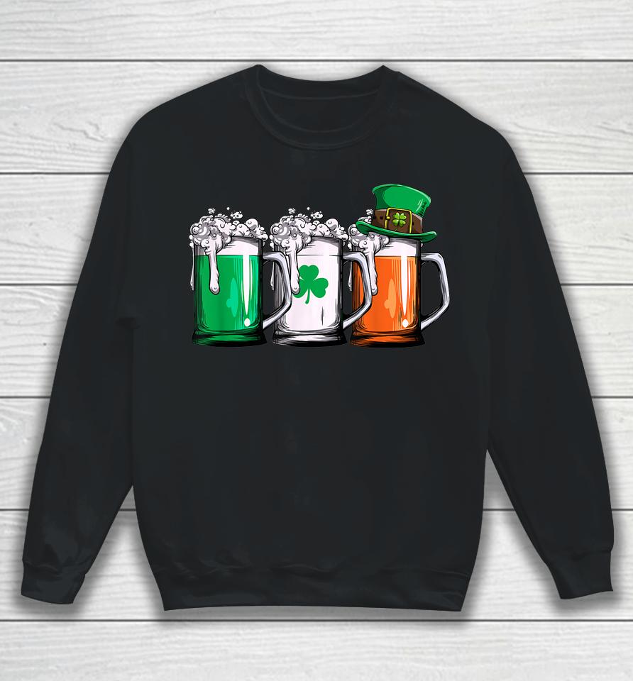 Irish Beer Ireland Flag St Patrick's Day Sweatshirt