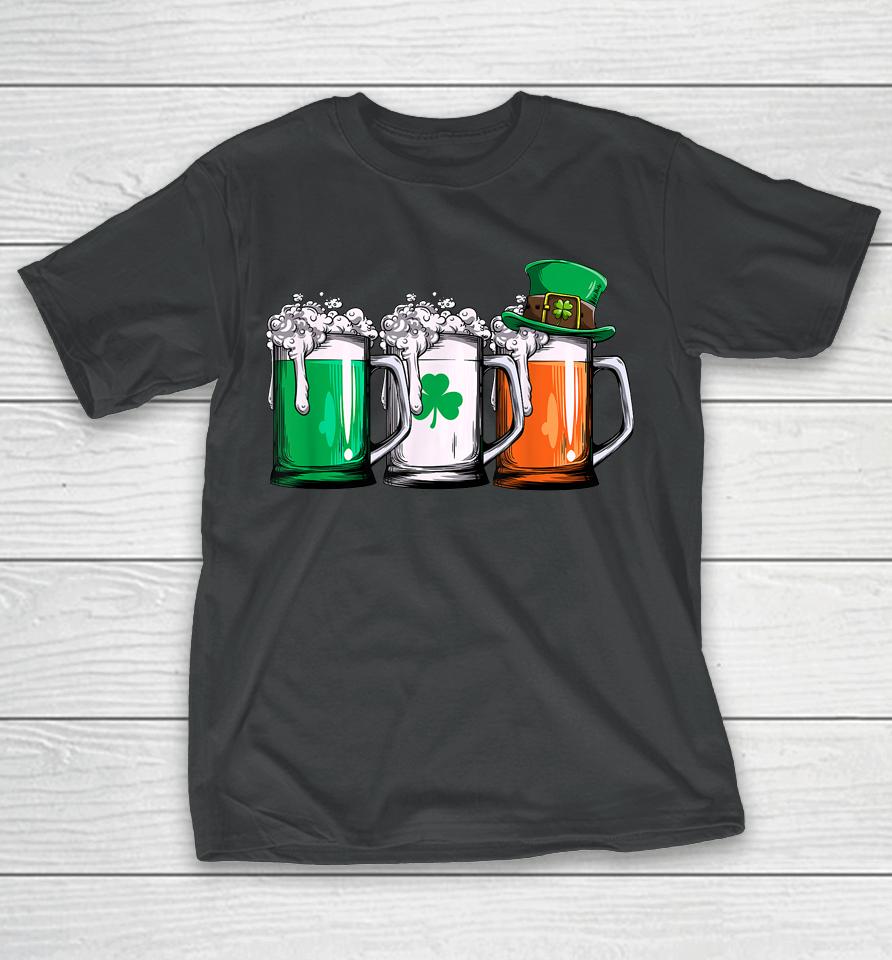 Irish Beer Ireland Flag St Patrick's Day T-Shirt