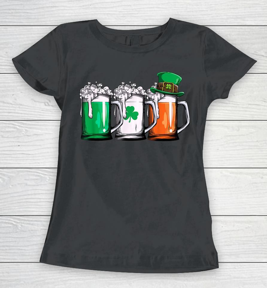 Irish Beer Ireland Flag St Patrick's Day Women T-Shirt