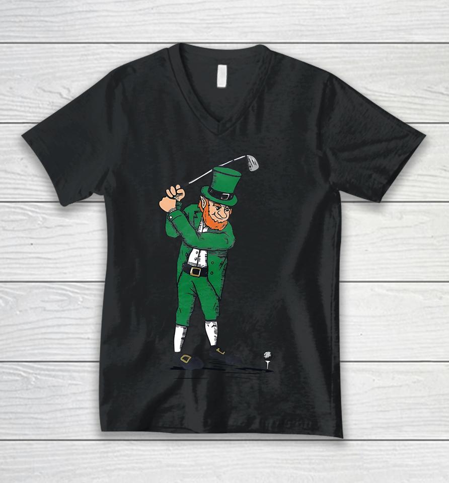 Irish Golfer Unisex V-Neck T-Shirt