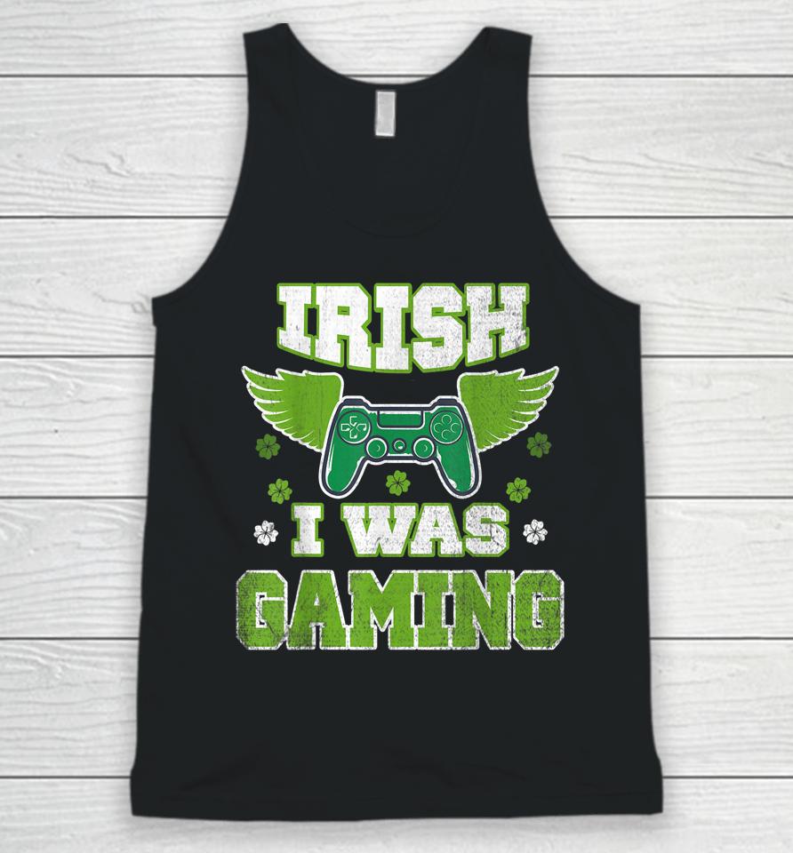 Irish I Was Gaming St Patricks Day Unisex Tank Top